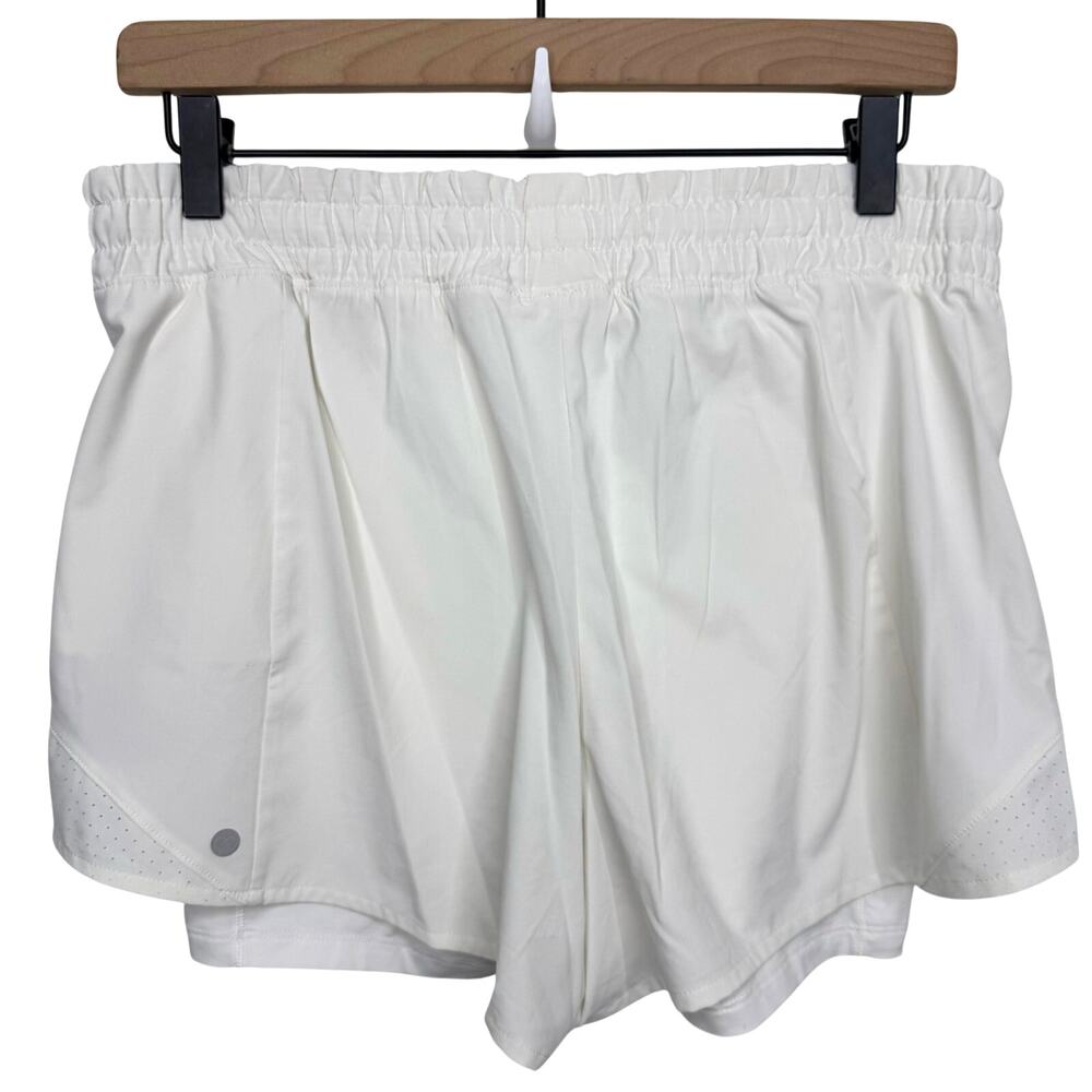 CALIA Women's Infinity Mid Rise 2 In 1 Short White Size Medium - Picture 5 of 11